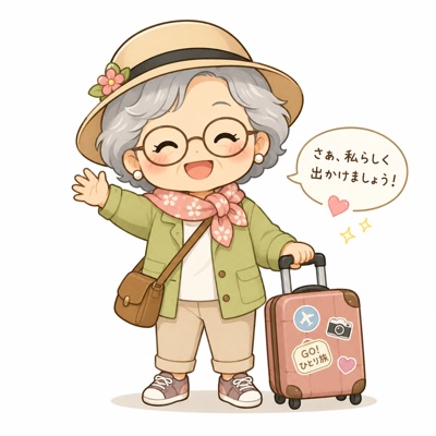 あら古稀女（プロフィールイラスト）